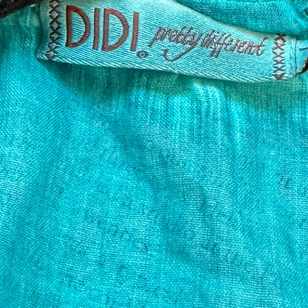 Teal Ruffled Blouse - Picture 6 of 14